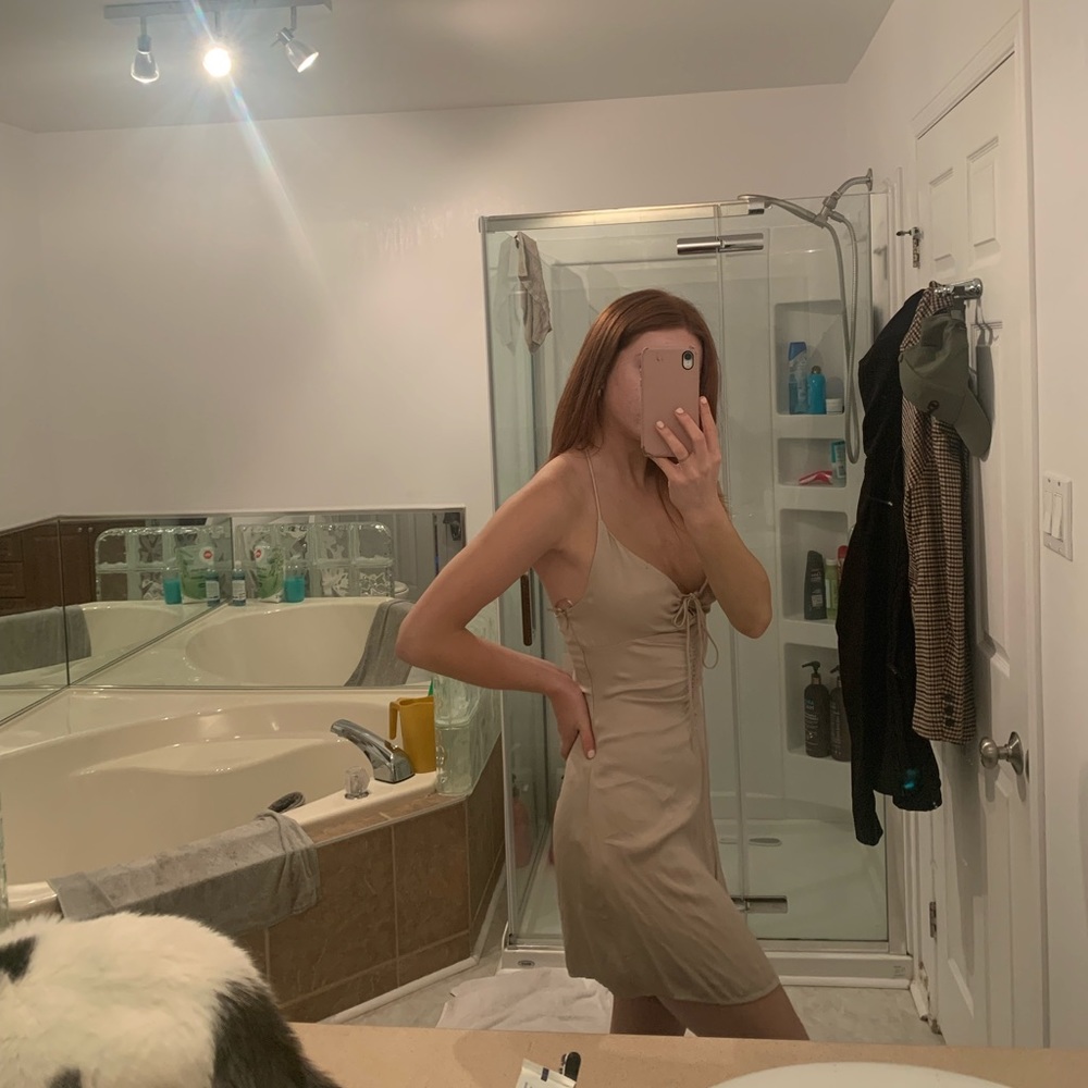 ZARA RUCHED MINI DRESS - Picture 3 of 7